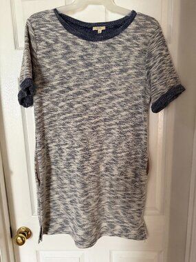 Kori America Blue Knit Tunic Dress – Size Medium